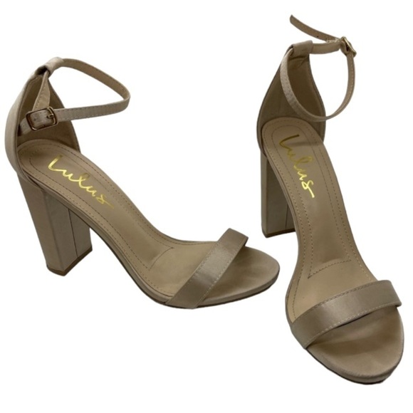 Lulu’s Taylor Ankle Buckle Heels Size 7 - Picture 1 of 6